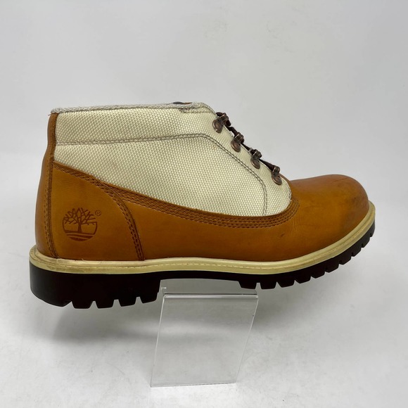 Timberland Chukka Boots Mens Sz 11 Tan Leather Uppers 1907:S134 - Picture 3 of 13